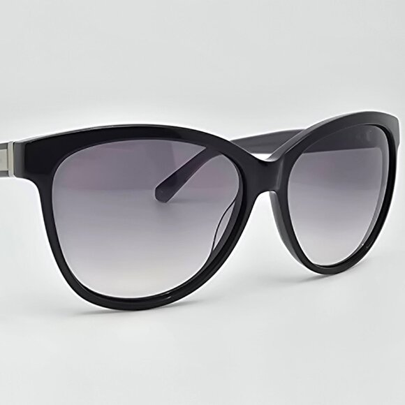 Marc Jacobs MMJ411/S Black Frame Grey Lens Cat Eye Sunglasses w/ Case 57-15-140 - Picture 7 of 14